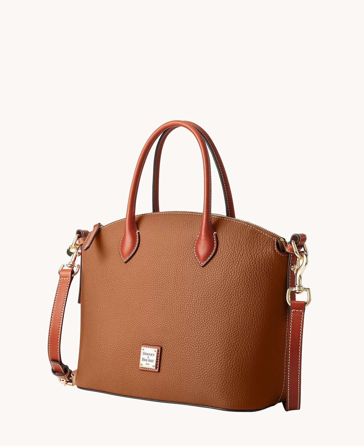 Pebble Grain Domed Satchel - Image 12