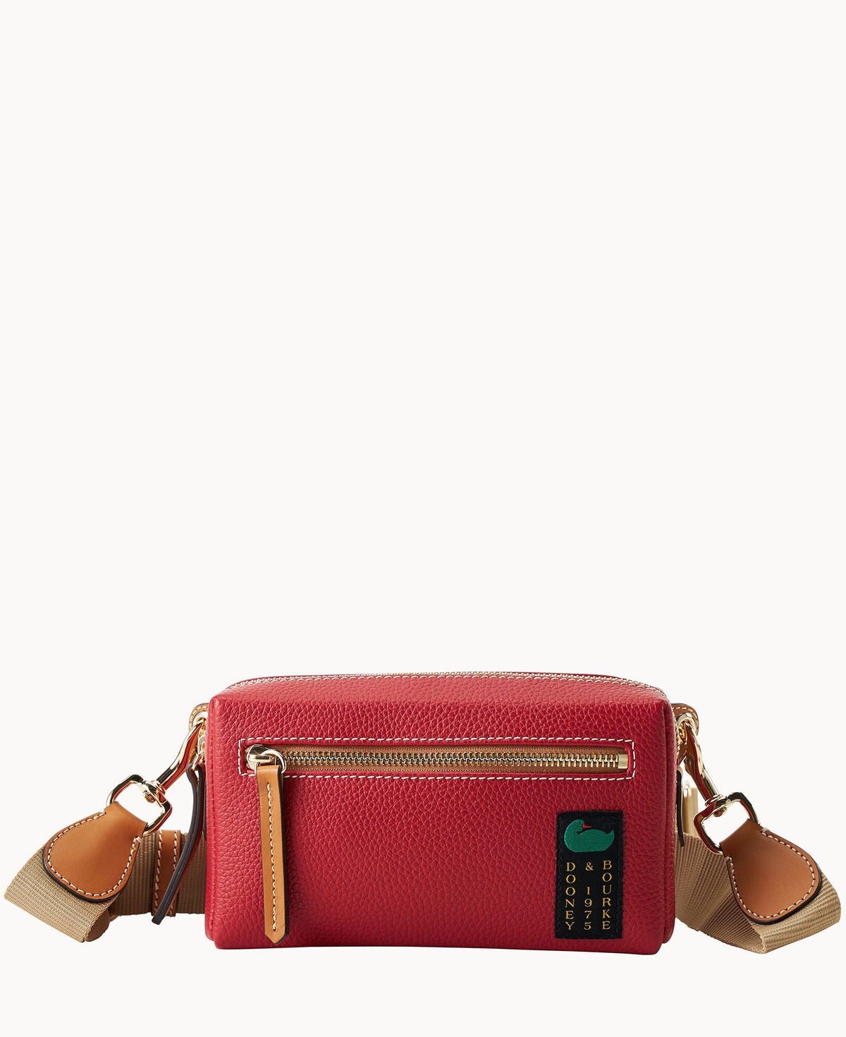 Pebble Grain Camera Crossbody 20 - Red