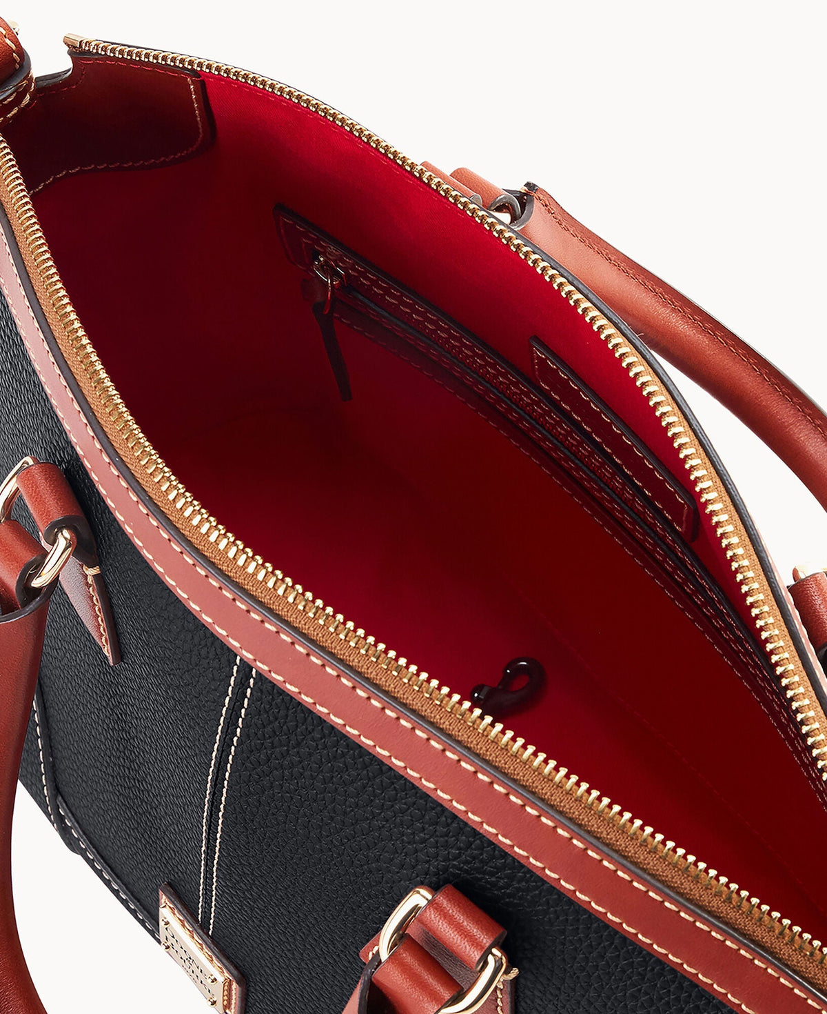 Pebble Grain Small Domed Satchel - Image 15