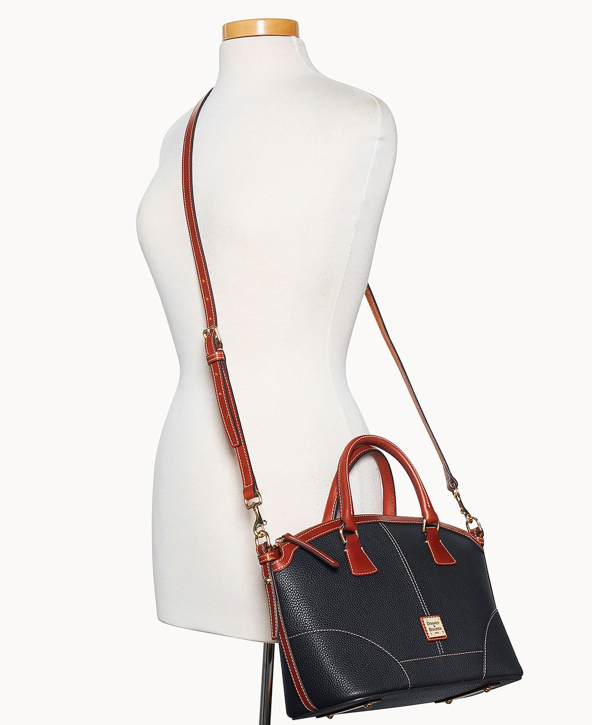 Pebble Grain Small Domed Satchel - Image 16