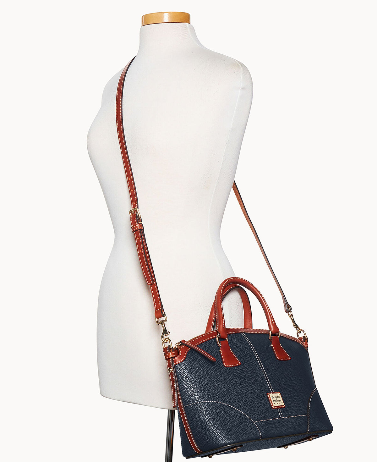 Pebble Grain Small Domed Satchel - Image 32