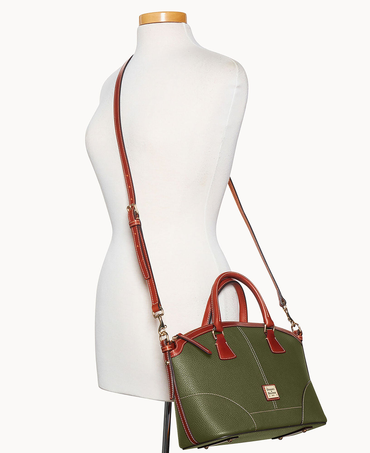 Pebble Grain Small Domed Satchel - Image 36