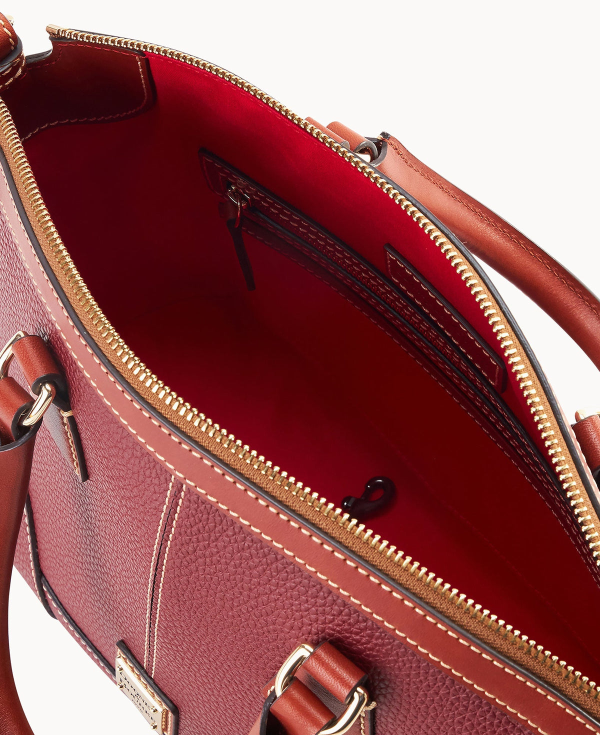 Pebble Grain Small Domed Satchel - Image 7