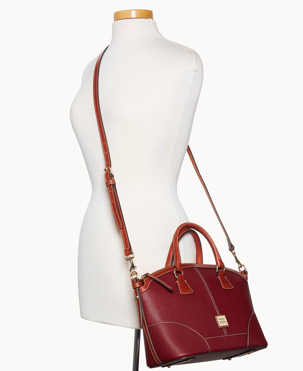 Pebble Grain Small Domed Satchel - Image 8