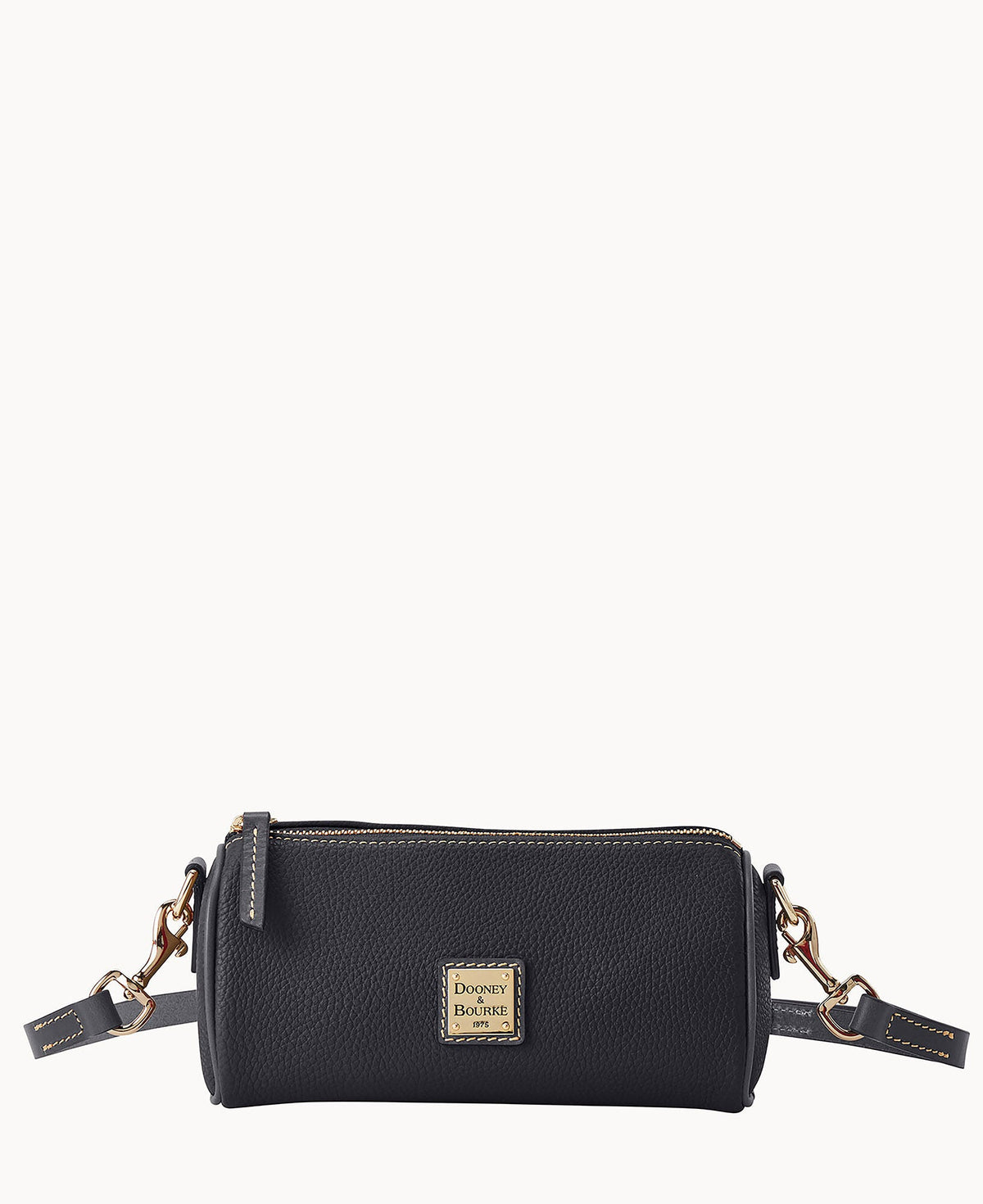 Pebble Grain Barrel Crossbody 20 - Black Black