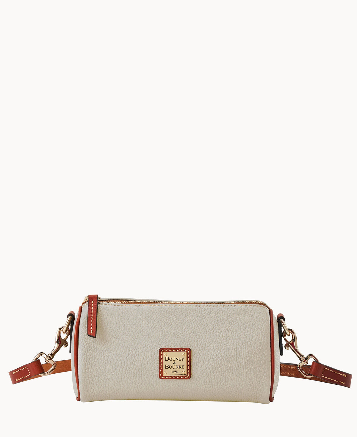 Pebble Grain Barrel Crossbody 20 - Bone