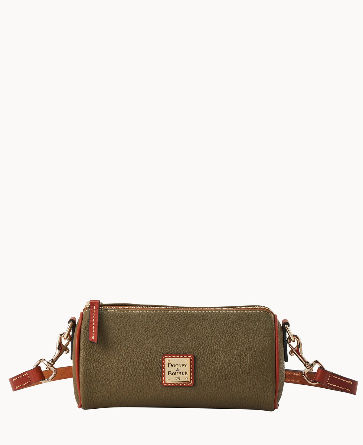 Pebble Grain Barrel Crossbody 20 - Olive