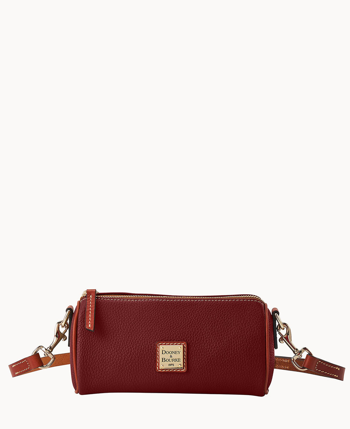Pebble Grain Barrel Crossbody 20 - Wine