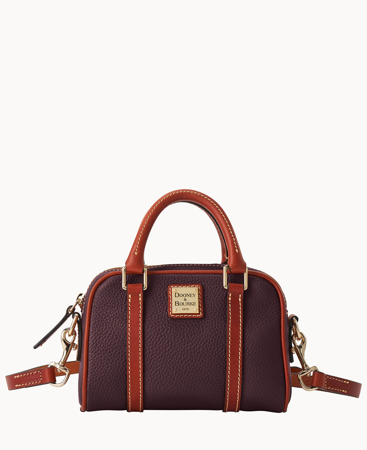 Pebble Grain Satchel 20 - Bordeaux