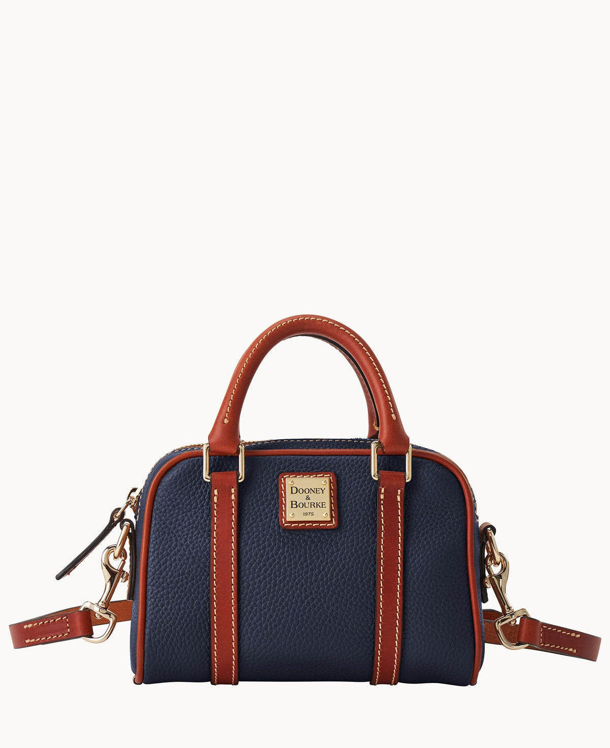 Pebble Grain Satchel 20 - Midnight Blue