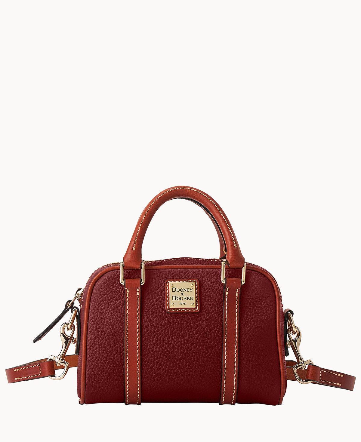 Pebble Grain Satchel 20 - Wine