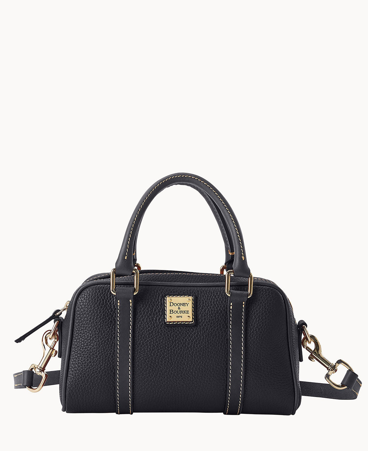 Pebble Grain Satchel 24 - Black Black