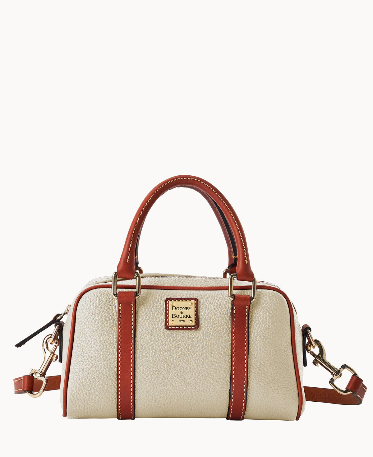 Pebble Grain Satchel 24 - Bone
