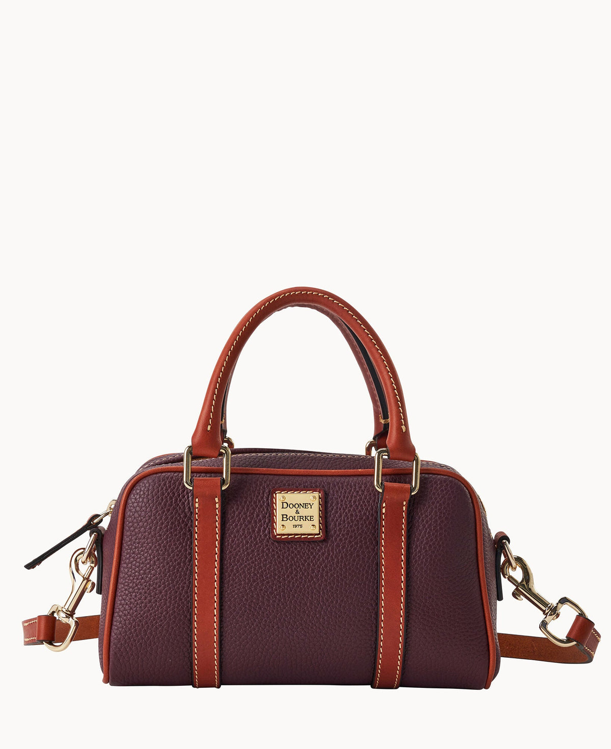 Pebble Grain Satchel 24 - Bordeaux