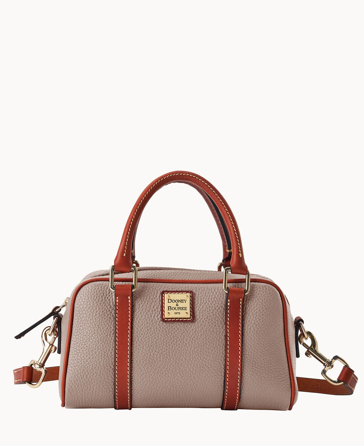 Pebble Grain Satchel 24 - Taupe