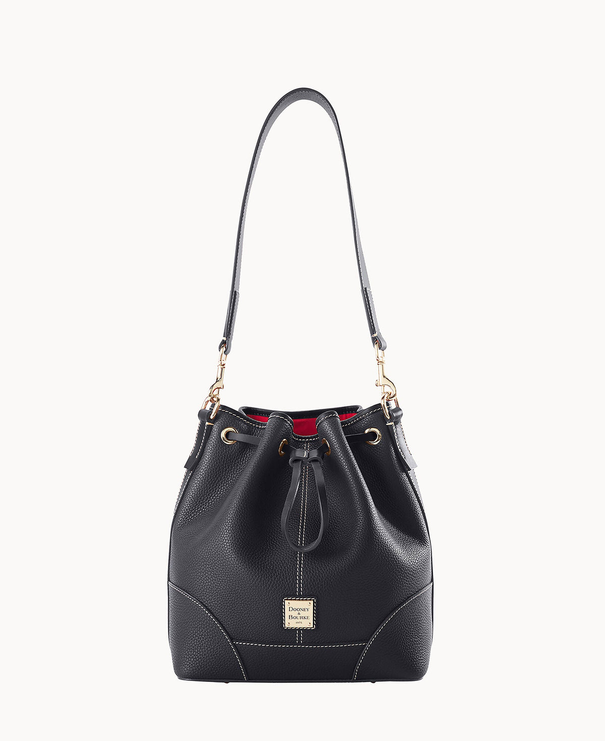 Pebble Grain Drawstring - Black Black