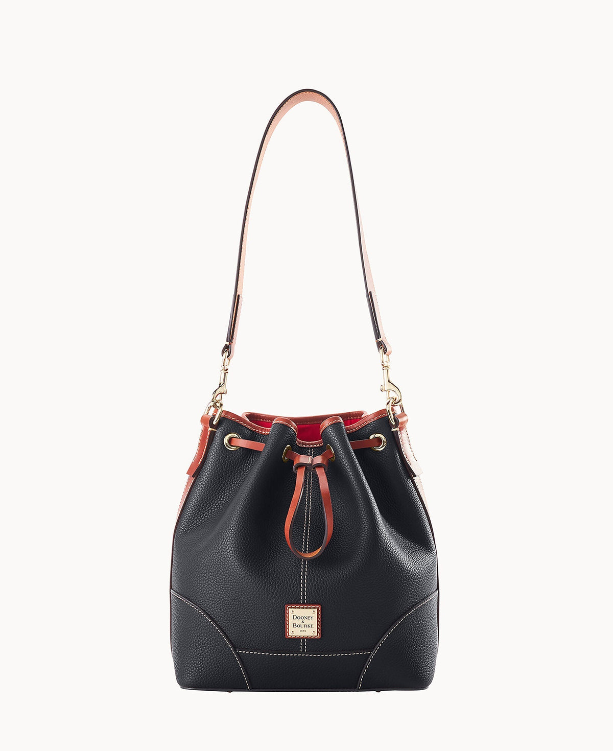 Pebble Grain Drawstring - Black