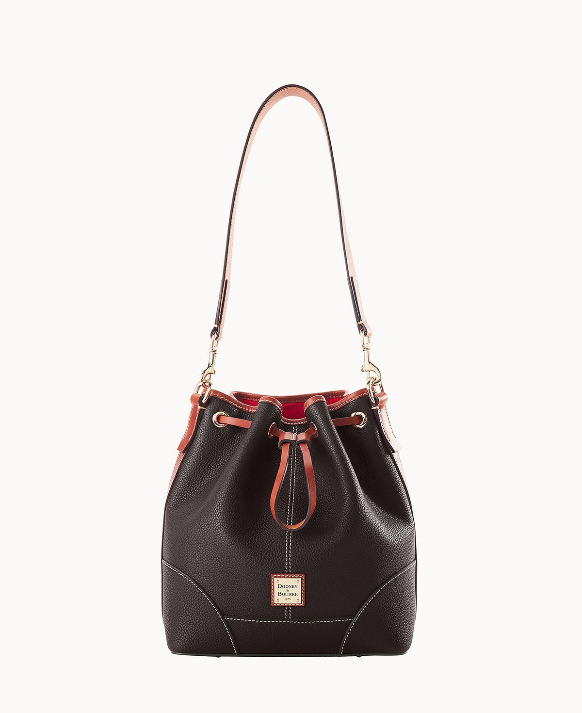 Pebble Grain Drawstring - Brown Tmoro