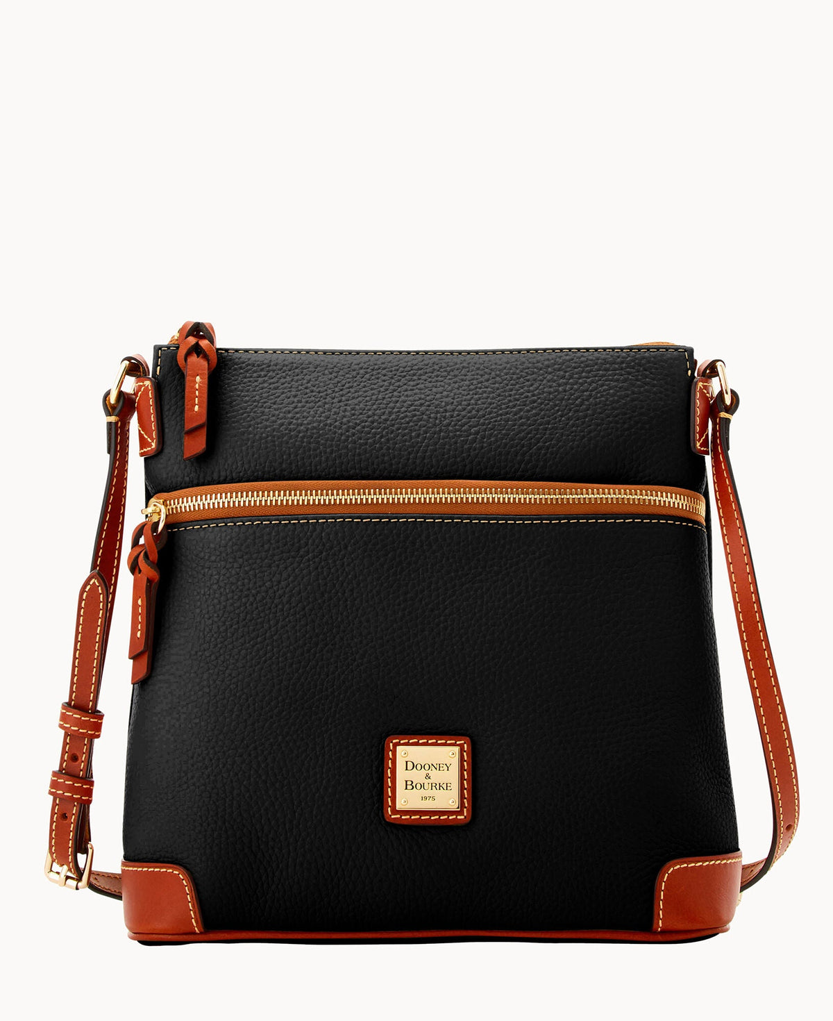 Pebble Grain Crossbody - Black