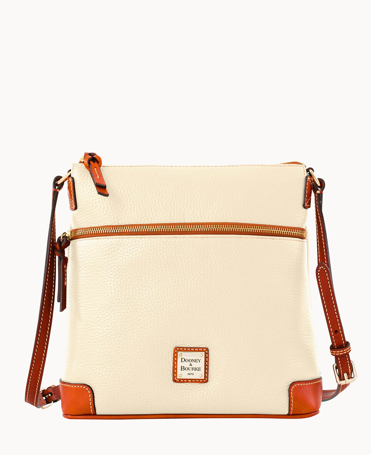 Pebble Grain Crossbody - Bone