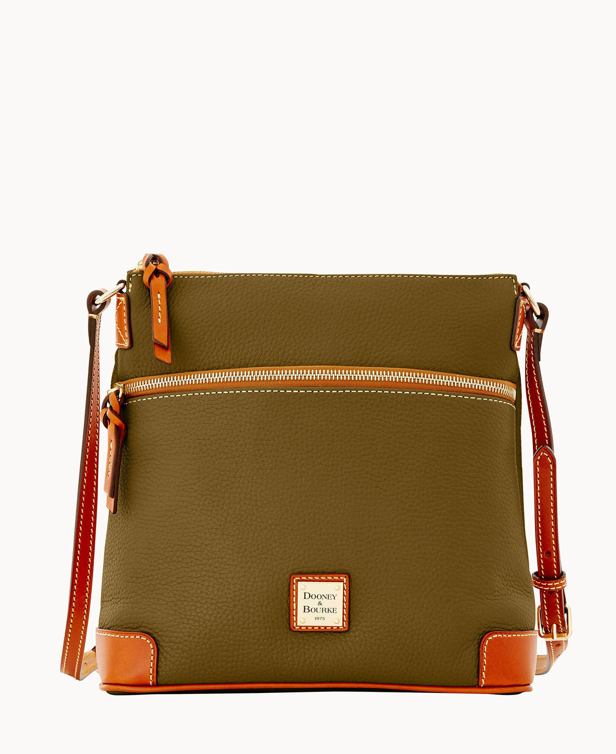 Pebble Grain Crossbody - Olive
