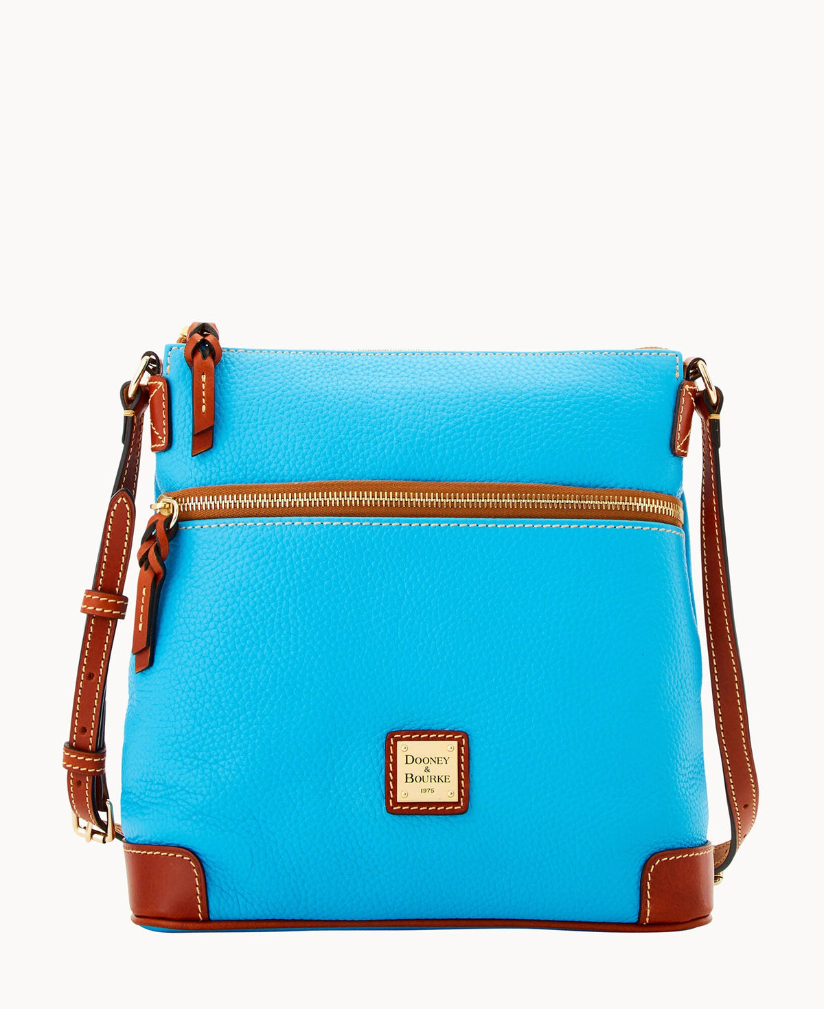 Pebble Grain Crossbody - Sky Blue