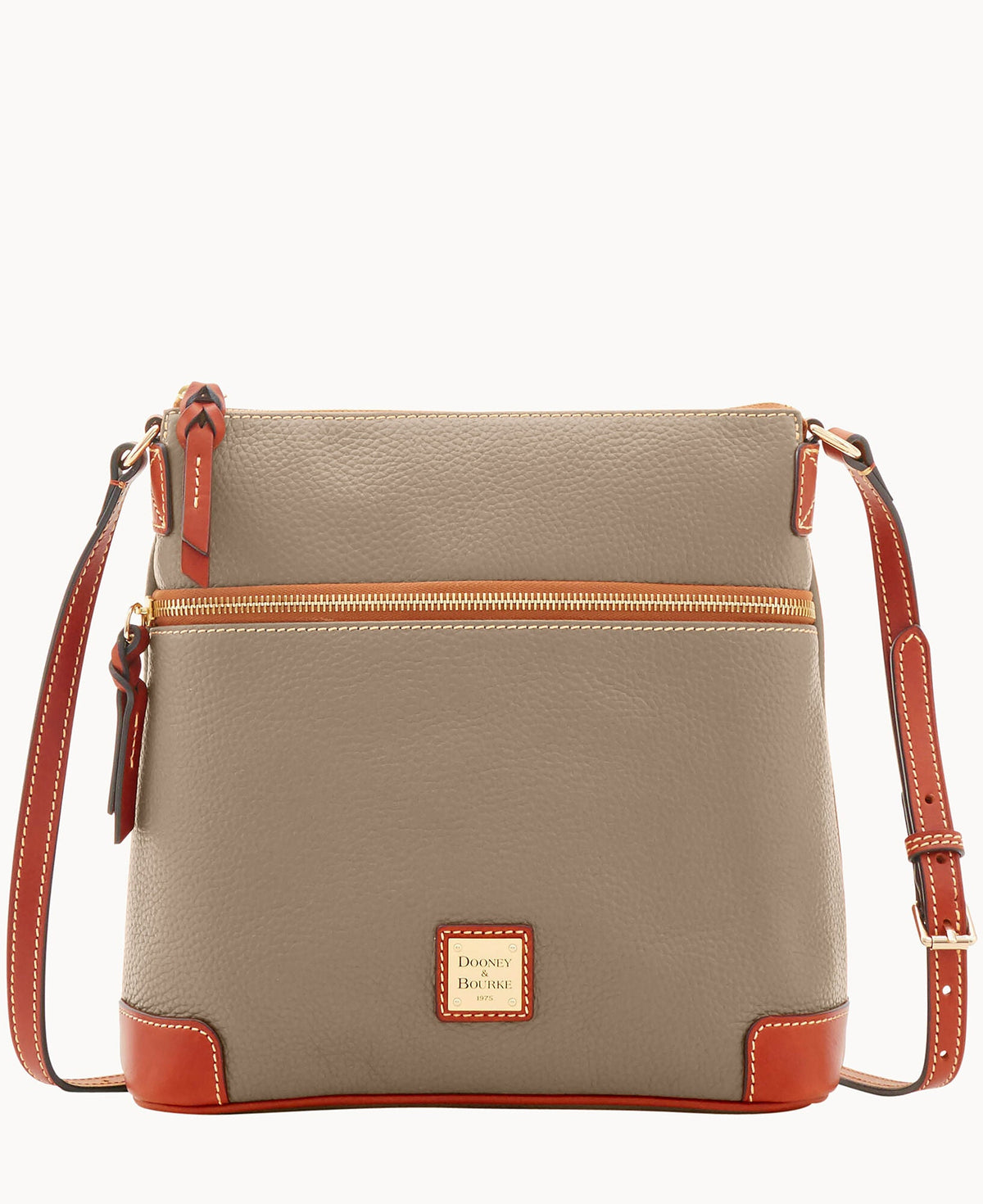 Pebble Grain Crossbody - Taupe