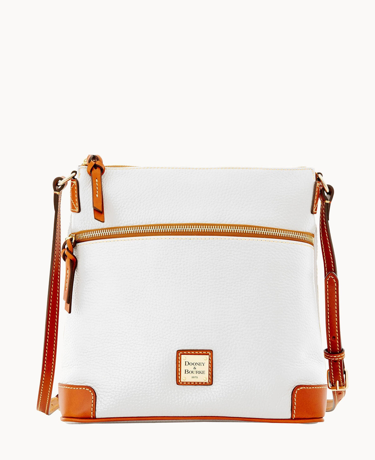 Pebble Grain Crossbody - White