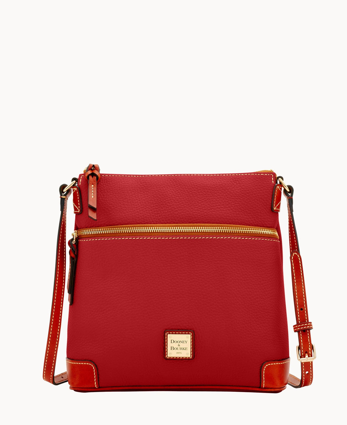 Pebble Grain Crossbody - Wine