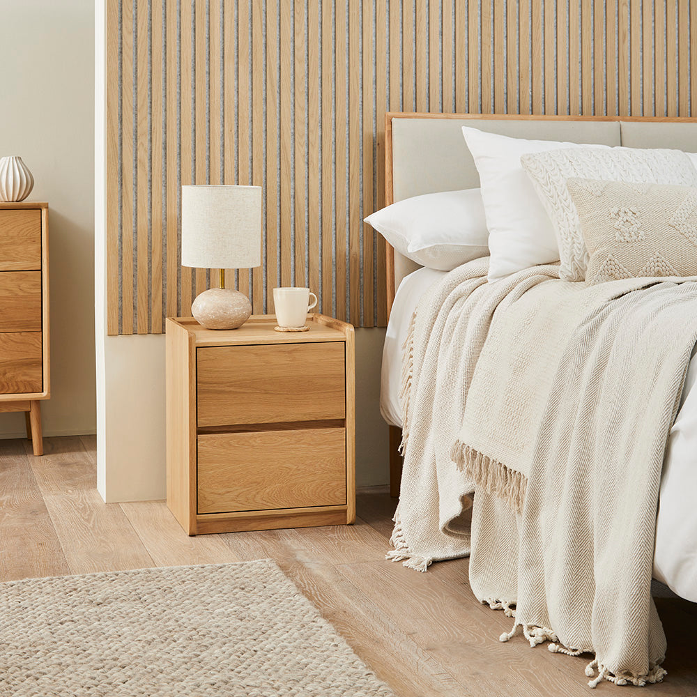 Beckett Oak Bedside Table - Image 6