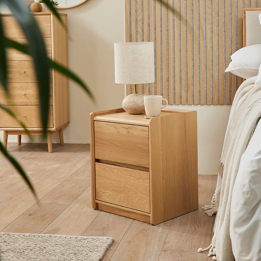 Beckett Oak Bedside Table - Image 7