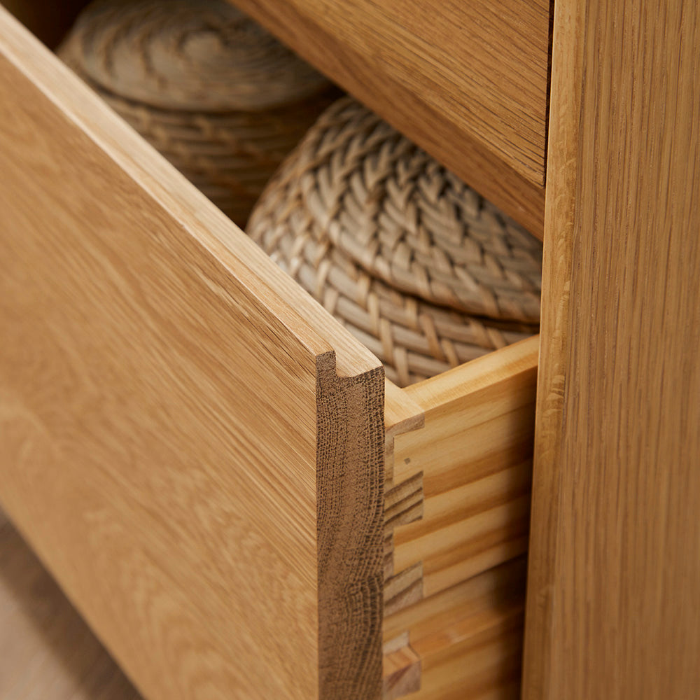 Beckett Oak Bedside Table - Image 8