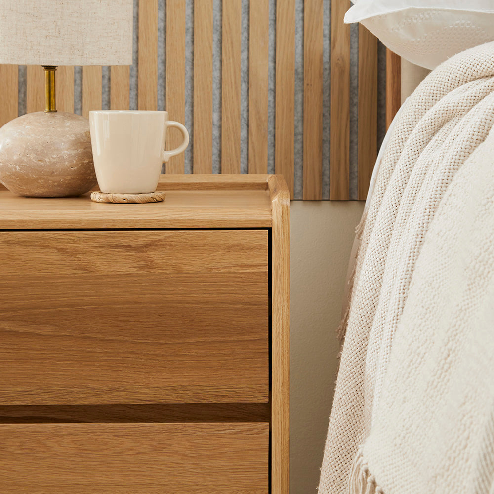 Beckett Oak Bedside Table - Image 5