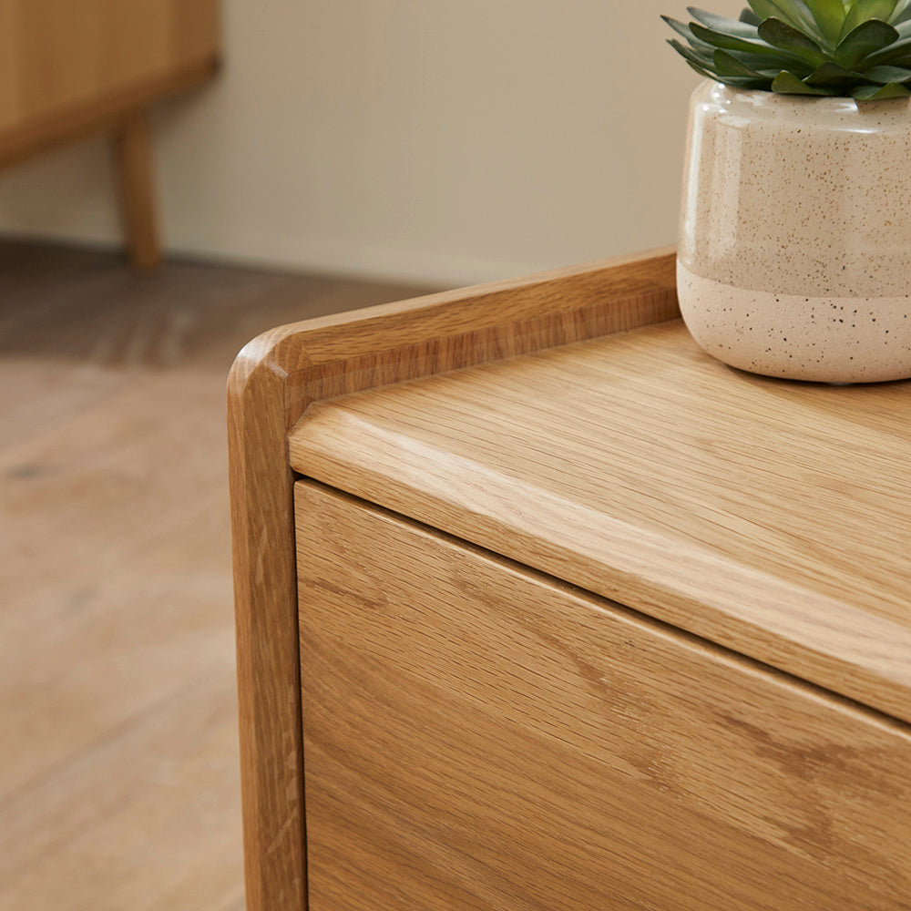 Beckett Oak Bedside Table - Image 4