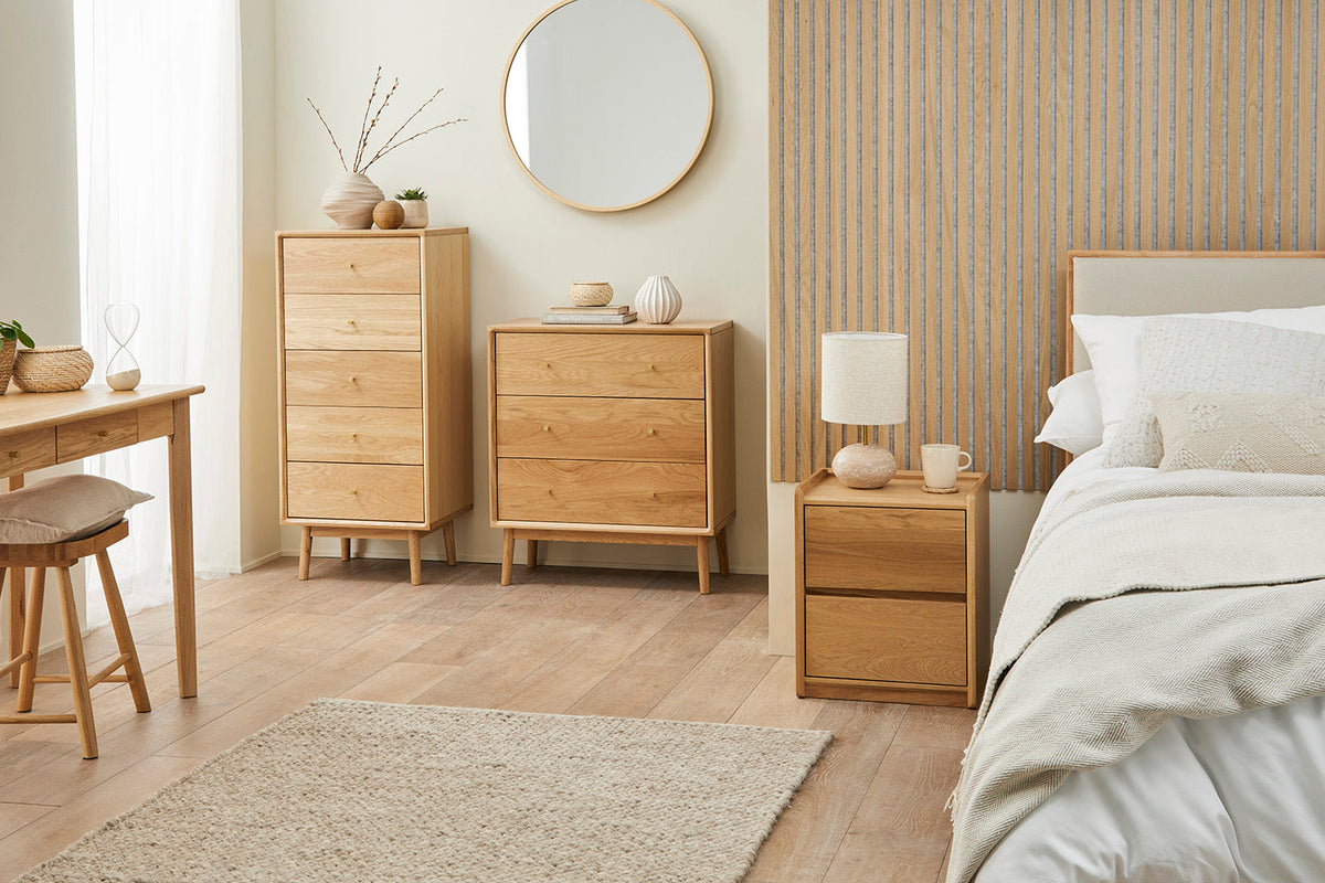 Beckett Oak Bedside Table - Image 9