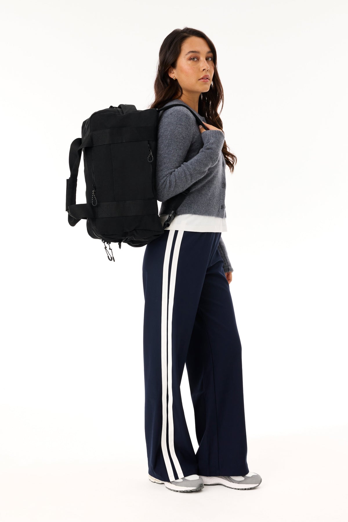The Sport Duffle Backpack in Black - Image 4