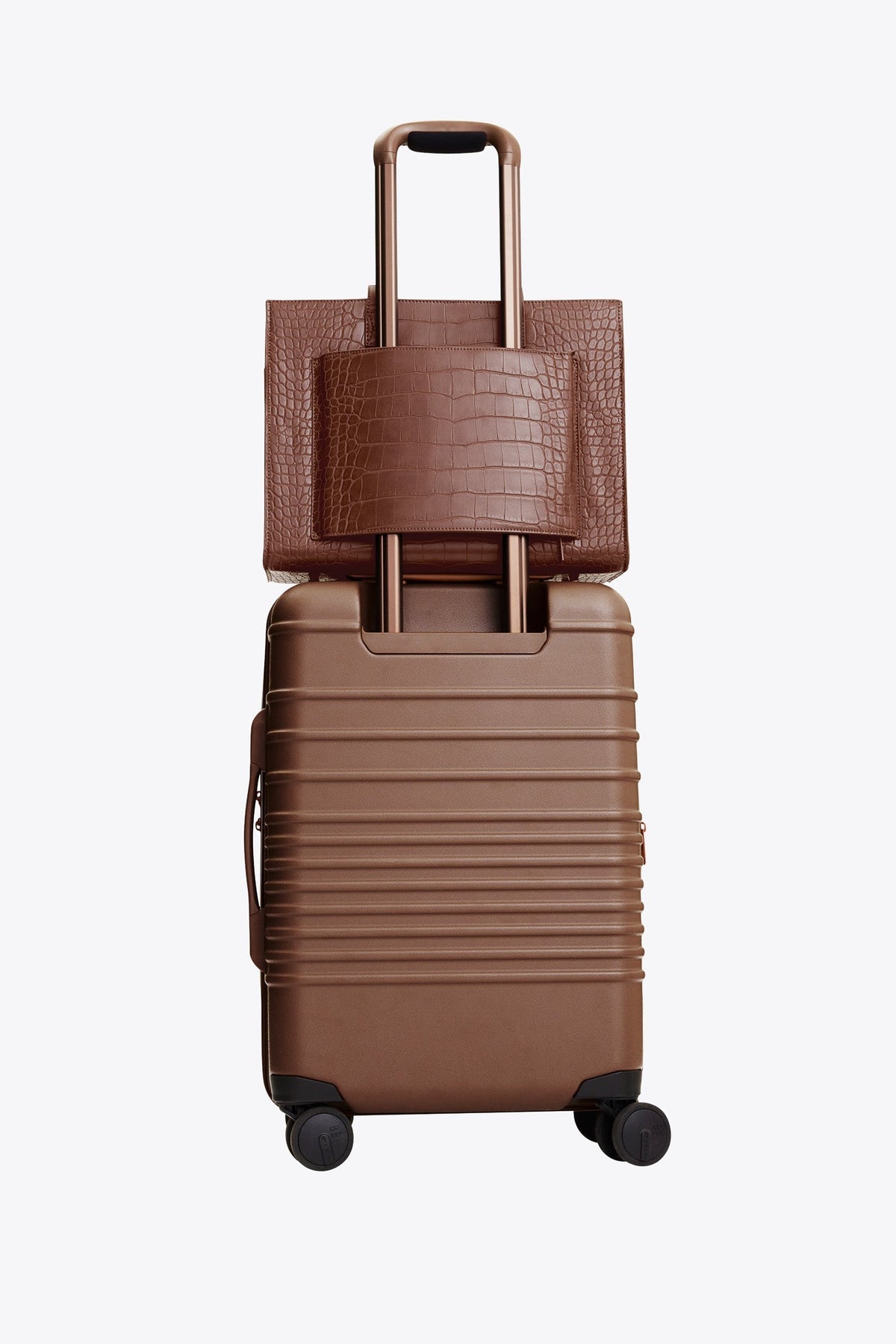 The Work Tote in Maple Croc - Image 6