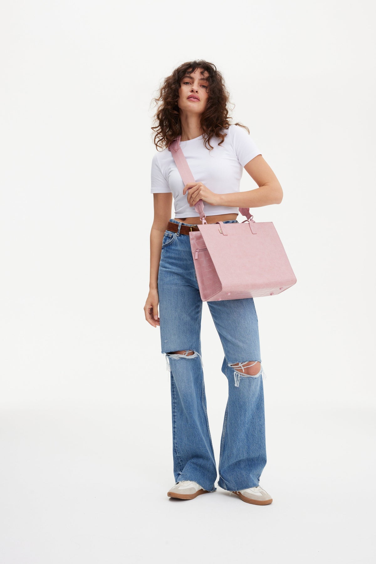 Resale The Work Tote in Atlas Pink Croc - Image 9