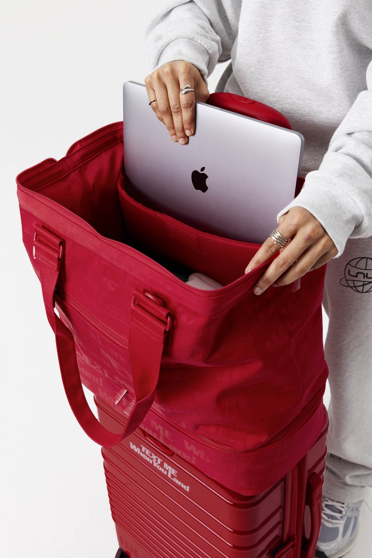 Resale The Mini Weekender in Text Me Red - Image 6