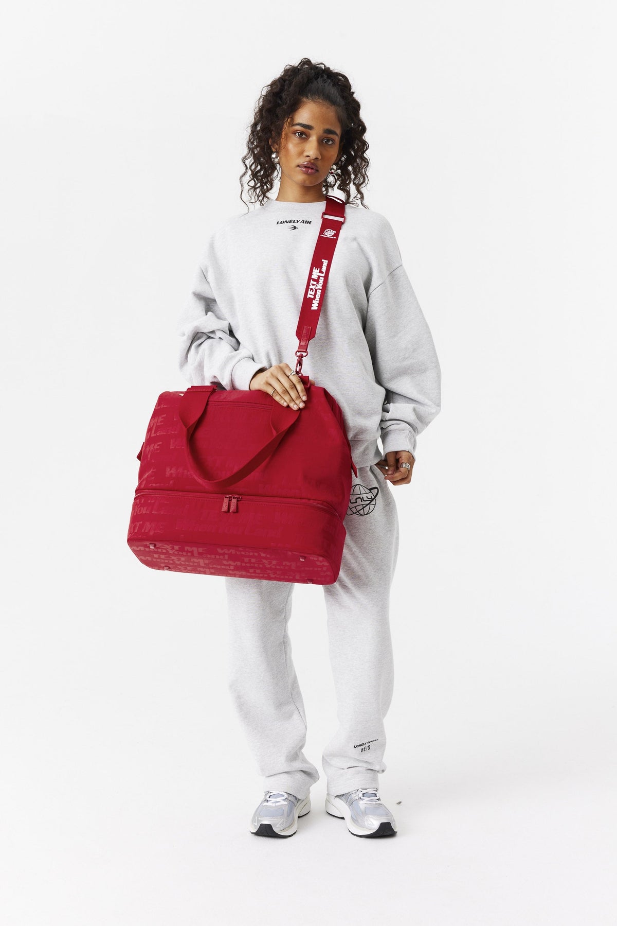 The Shoulder Strap in Text Me Red - Image 5