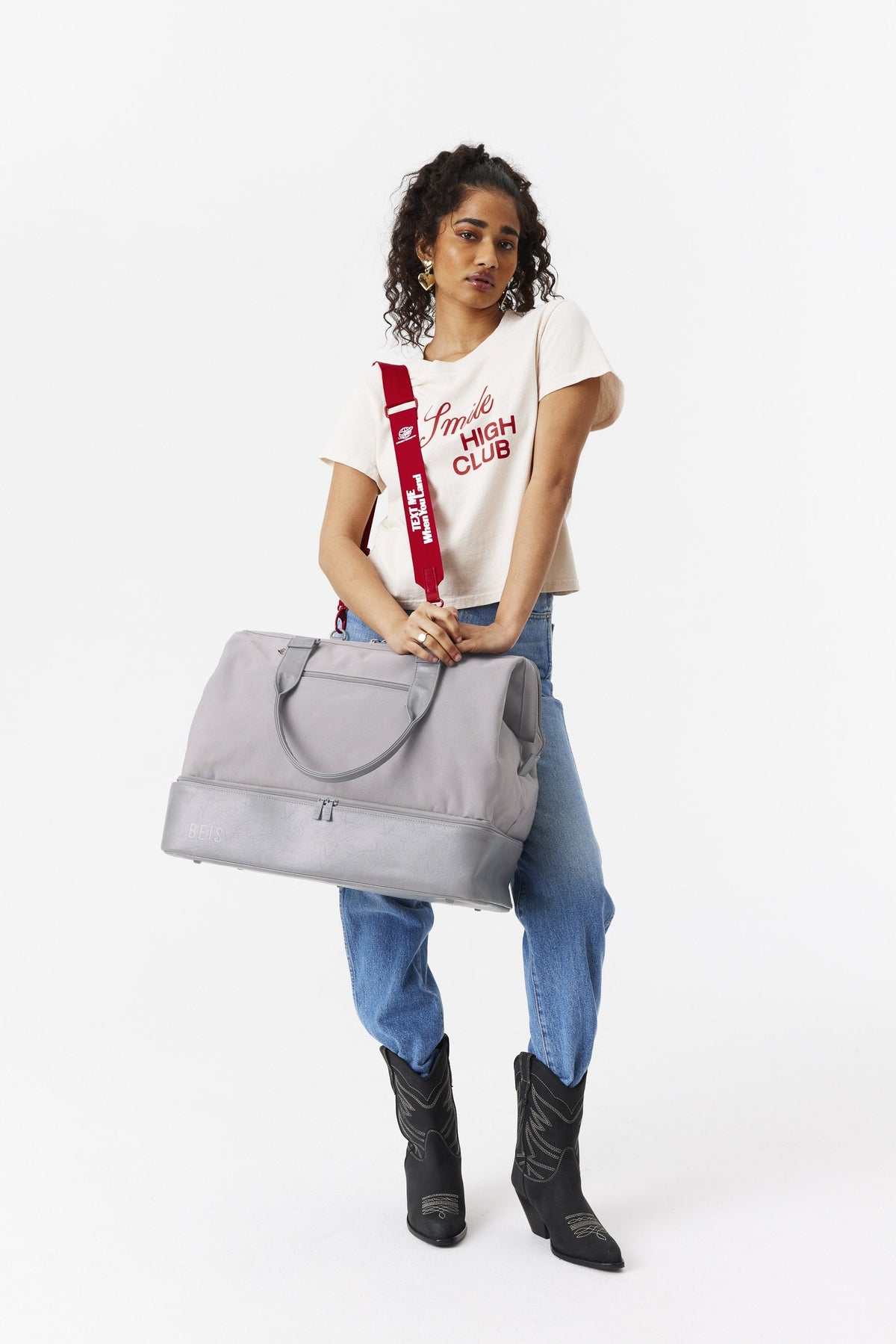 The Shoulder Strap in Text Me Red - Image 6