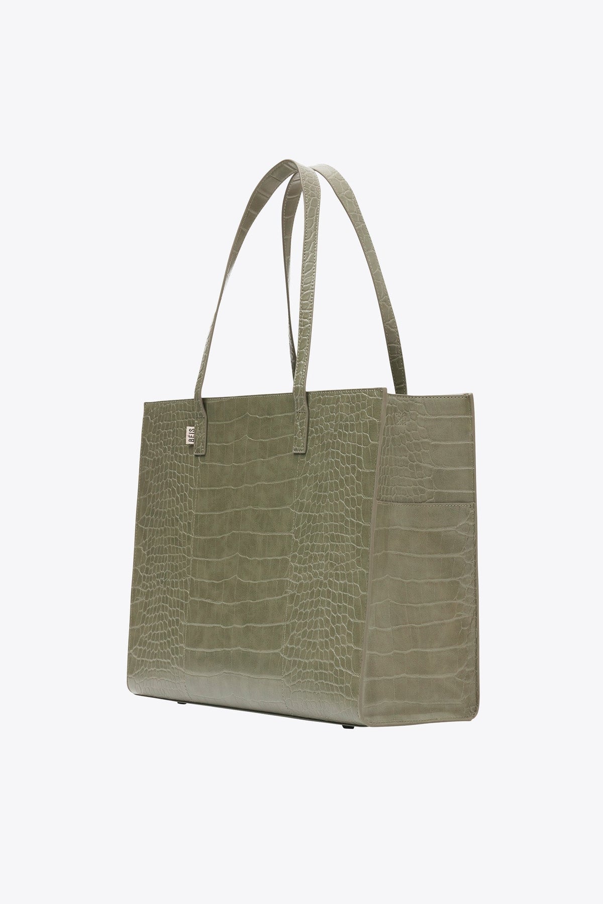 Resale The Large Work Tote in Olive Croc - Image 2