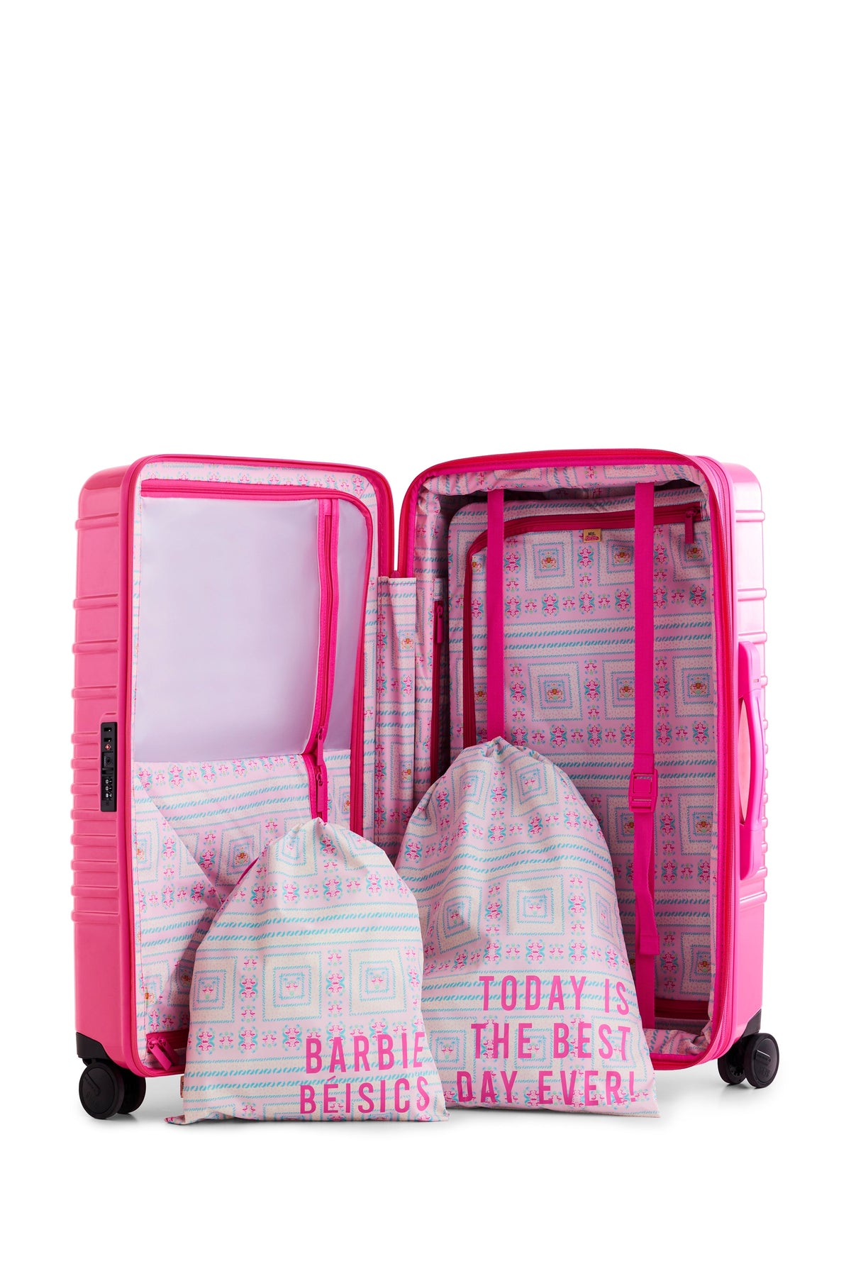 The Medium Check-In Roller in Barbie™ Pink - Image 7