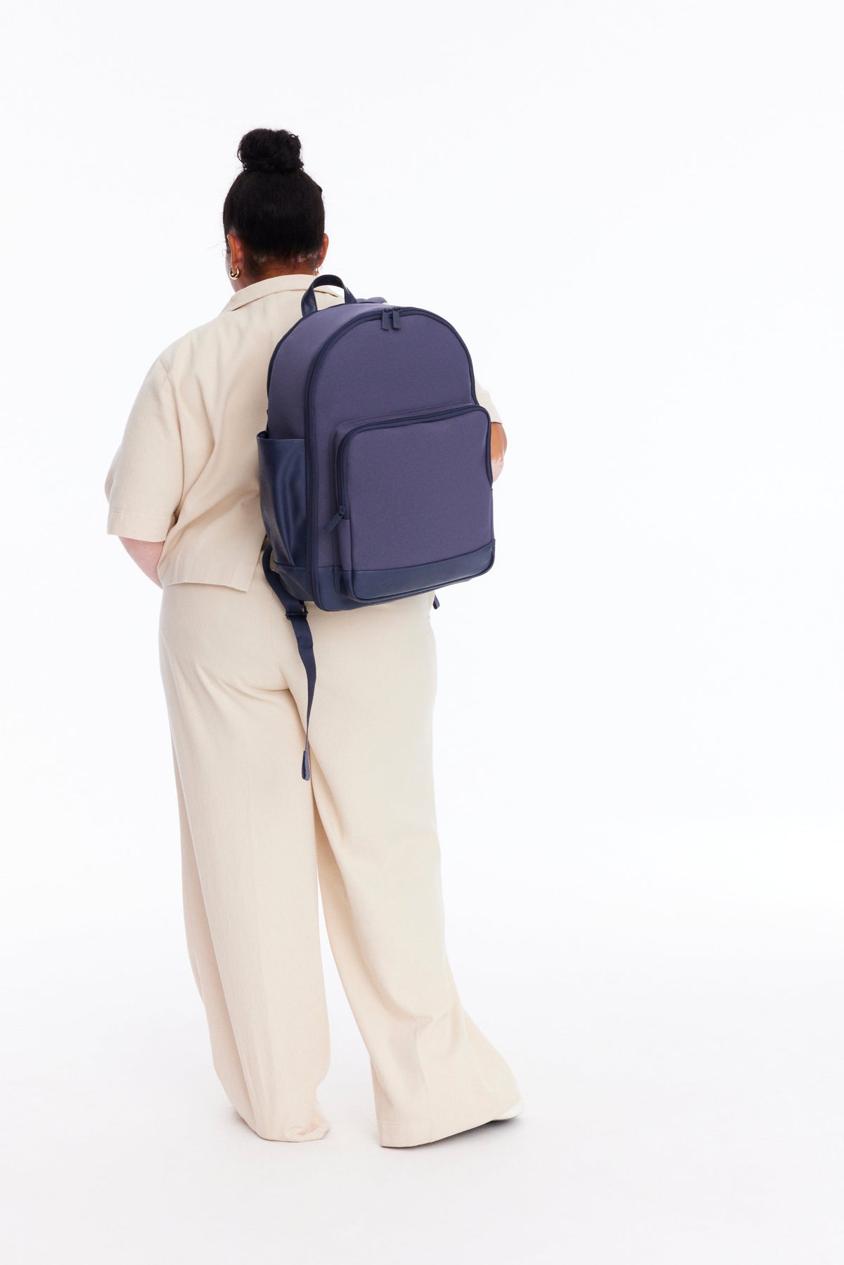 The Travel Backpack in Navy - Image 4