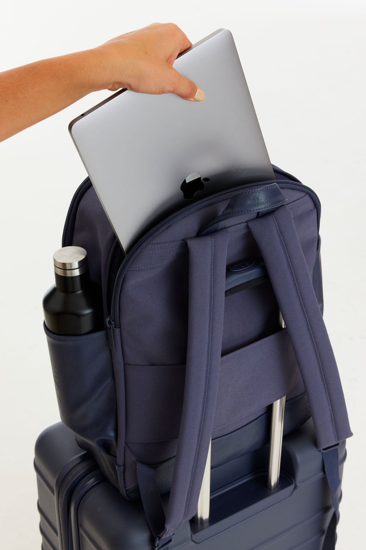 The Travel Backpack in Navy - Image 6