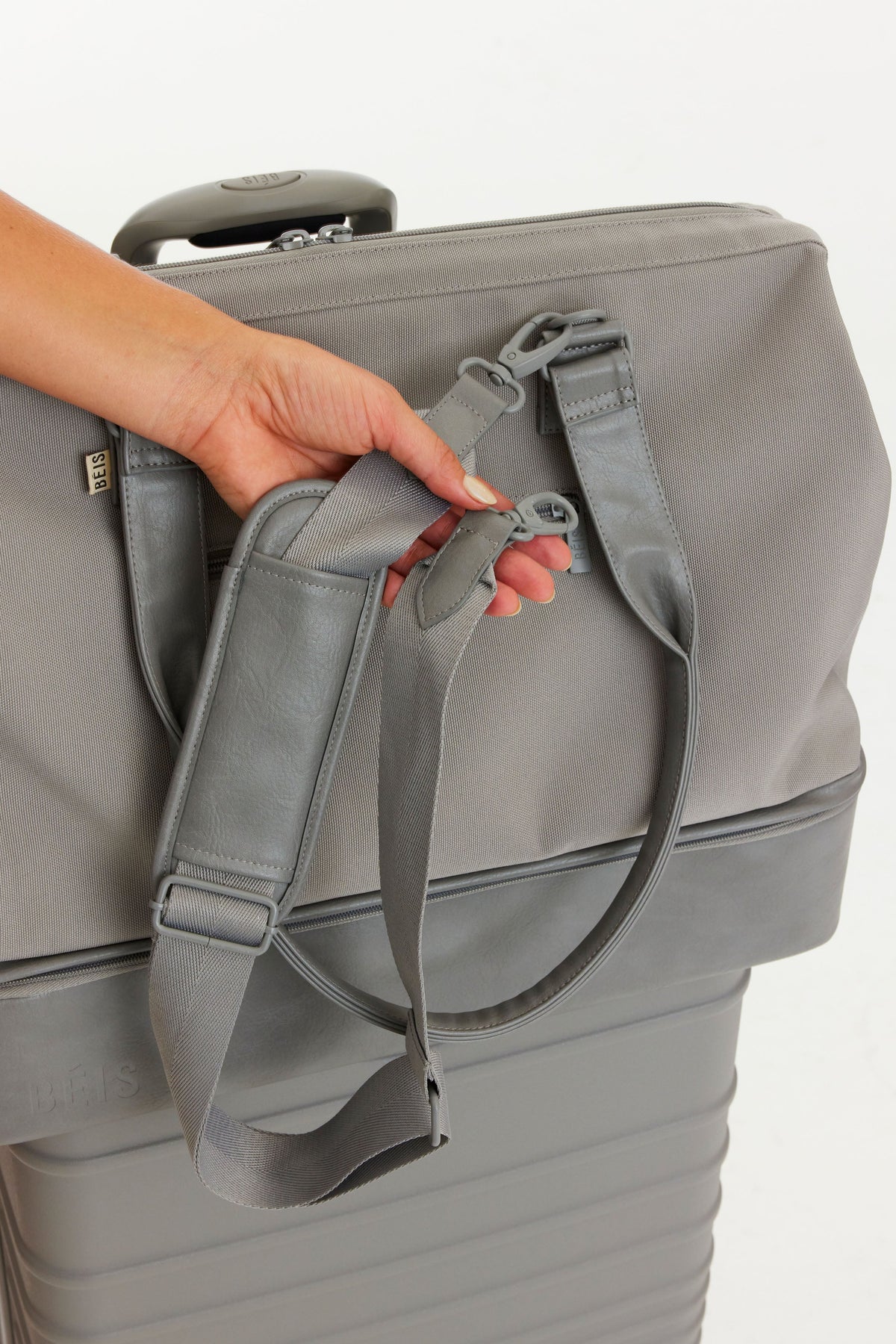 The Convertible Weekender in Grey - Image 9
