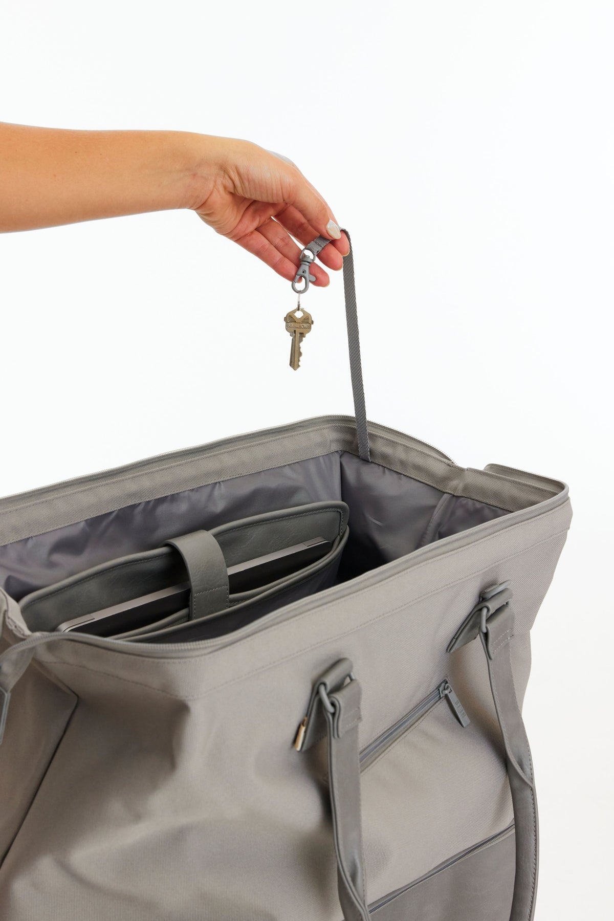 The Convertible Weekender in Grey - Image 6