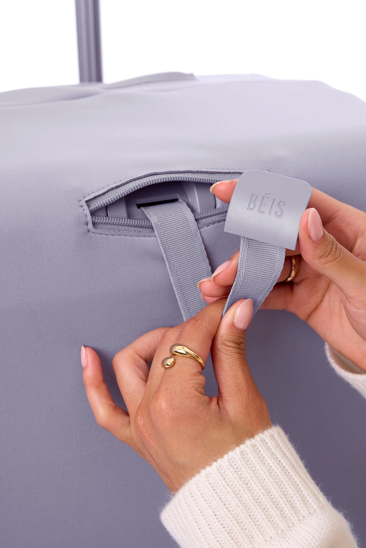 The Carry-On Luggage Cover in Lavender - Image 5