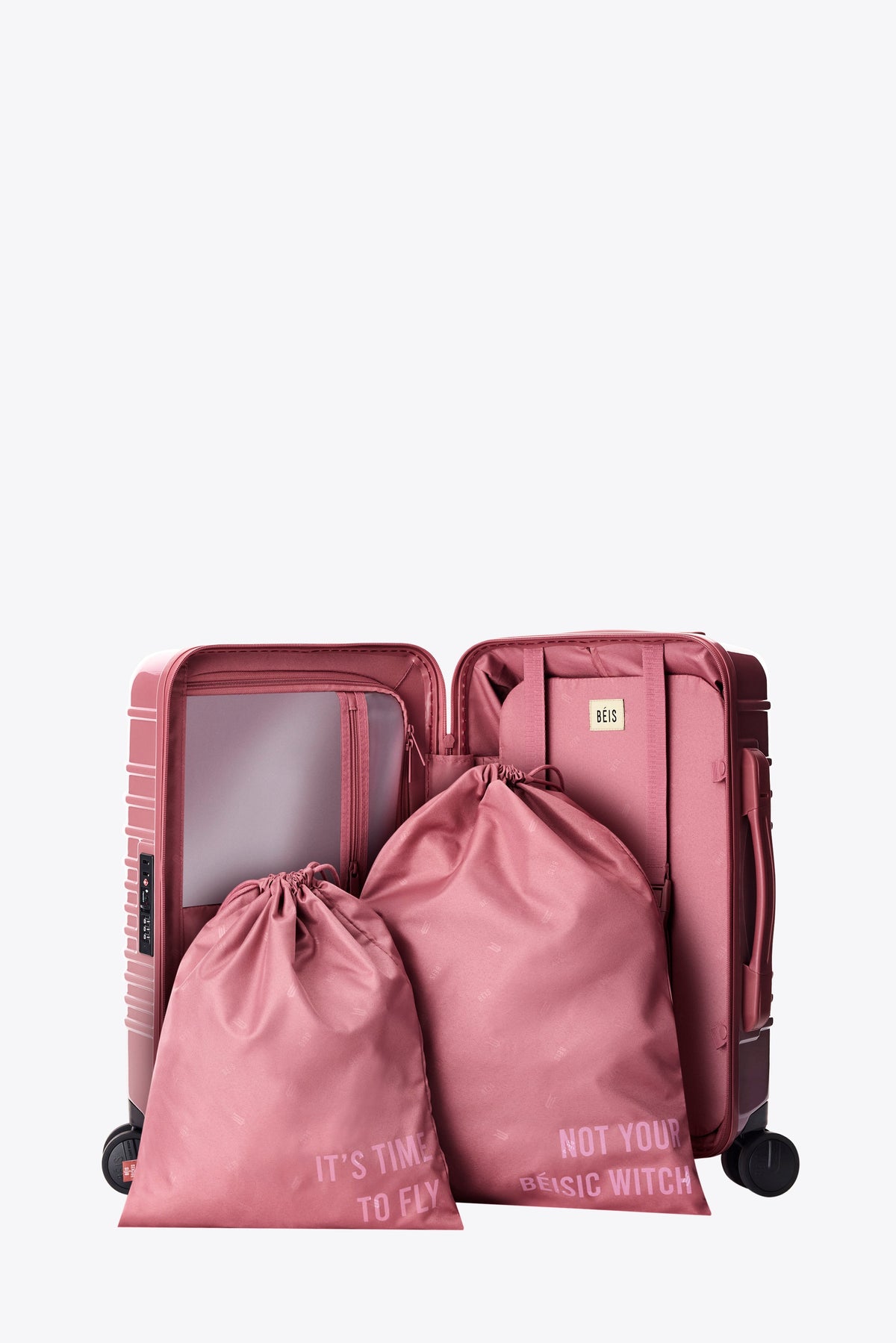 The Small Carry-On Roller in Wicked Pink - Image 4