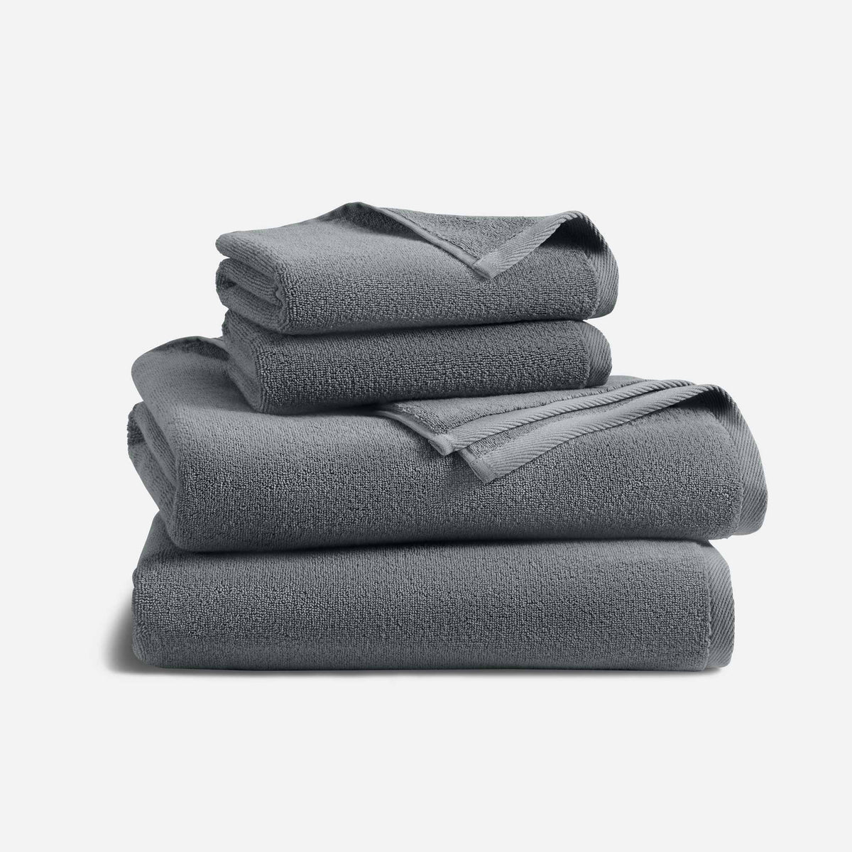 Plush Turkish Cotton Bath Sheet Bundle - Slate
